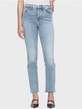 FRAME DENIM LE HIGH STRAIGHT COLORADO RAW AFTER DESIGNER DENIM JEANS SZ 27